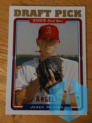 2005 Topps Update Draft Pick Jered Weaver RC #UH312 Los Angeles Angels